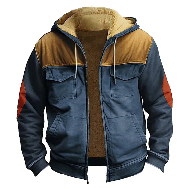 LUCAS | Stedelijk Comfort Herenjas | Herfst Fleece Streetwear met Ritssluiting Overjas