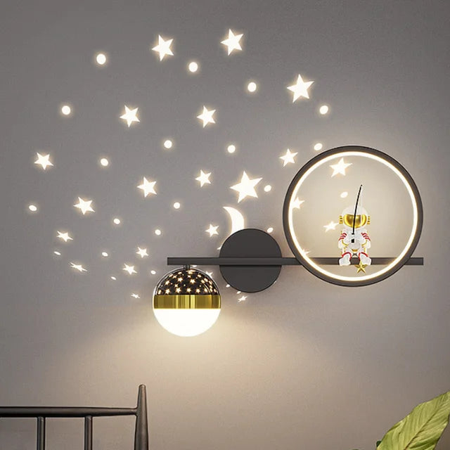 Moderne wandlamp kinderkamer met sterrenlicht Finn Brands