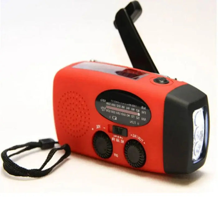 SOLARIX | Multifunctionele Solar Handkrukradio | Noodradio met LED-zaklamp en Powerbank
