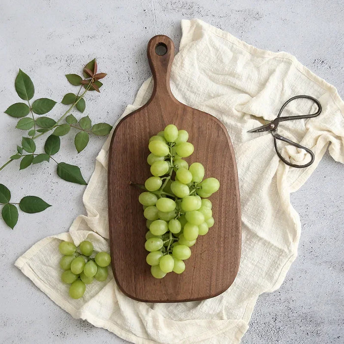 HOUTWERKERS | Nieuwe Snijplanken Zwart Walnoot | Hele Fruit Snijplank