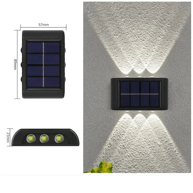 LUMIX | Nieuwe Zonne-Wandverlichting voor Buiten | Waterdichte LED Zonne-Lamp voor Sfeervolle Tuinverlichting