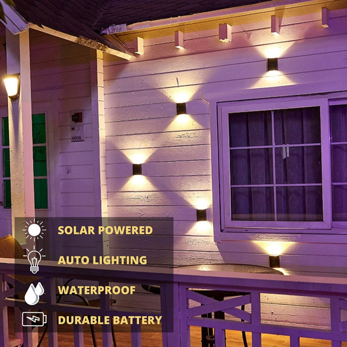 LUMIX | Nieuwe Zonne-Wandverlichting voor Buiten | Waterdichte LED Zonne-Lamp voor Sfeervolle Tuinverlichting