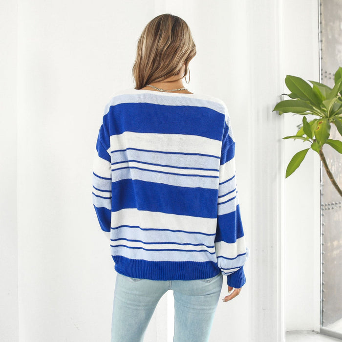 TRENDYTRUI | Gestreepte Trui | Comfortabele Pasvorm | Stijlvol en Warm