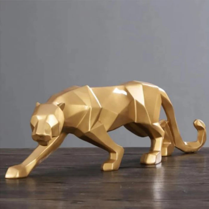 Leosculpt | Luipaardbeeld | Milieuvriendelijk harsmateriaal | Stijlvolle huisdecoratie