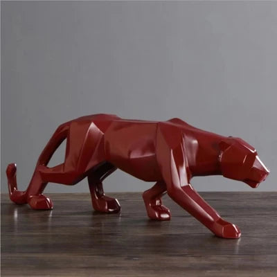 Leosculpt | Luipaardbeeld | Milieuvriendelijk harsmateriaal | Stijlvolle huisdecoratie