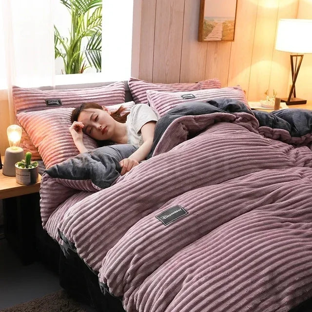 Luxuria | Fluwelen Dekbedovertrek Winter Warm | Luxe Comfort | Hoge Kwaliteit Materiaal