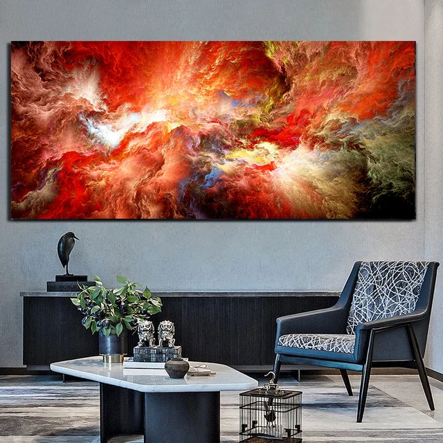 Droomlandschap | Abstracte Kunst | Handgeschilderd | Unieke Uitdrukking van Emotie