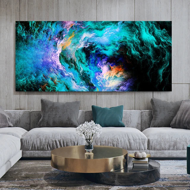 Droomlandschap | Abstracte Kunst | Handgeschilderd | Unieke Uitdrukking van Emotie
