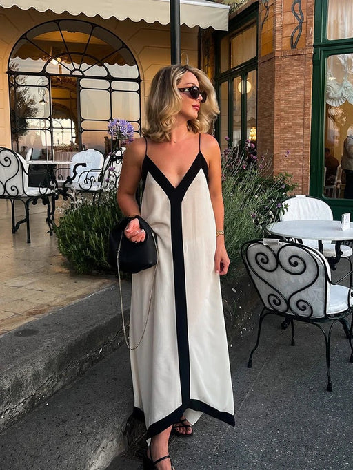 Rina - Zomer Maxi-Jurk met open rug Finn Brands
