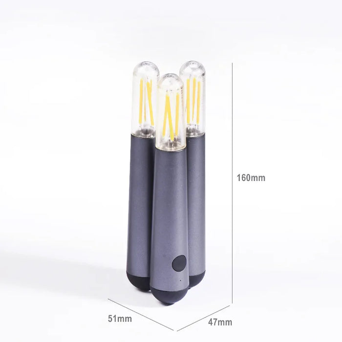 AmbianceMatch | Draagbare LED Sfeerlamp | Touch Dimbaar | Modern Grijs Design