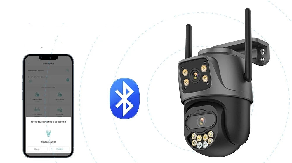 VigilEye | Slimme Dubbele Lens PTZ WIFI-camera | Auto Tracking | Full Color Nachtzicht