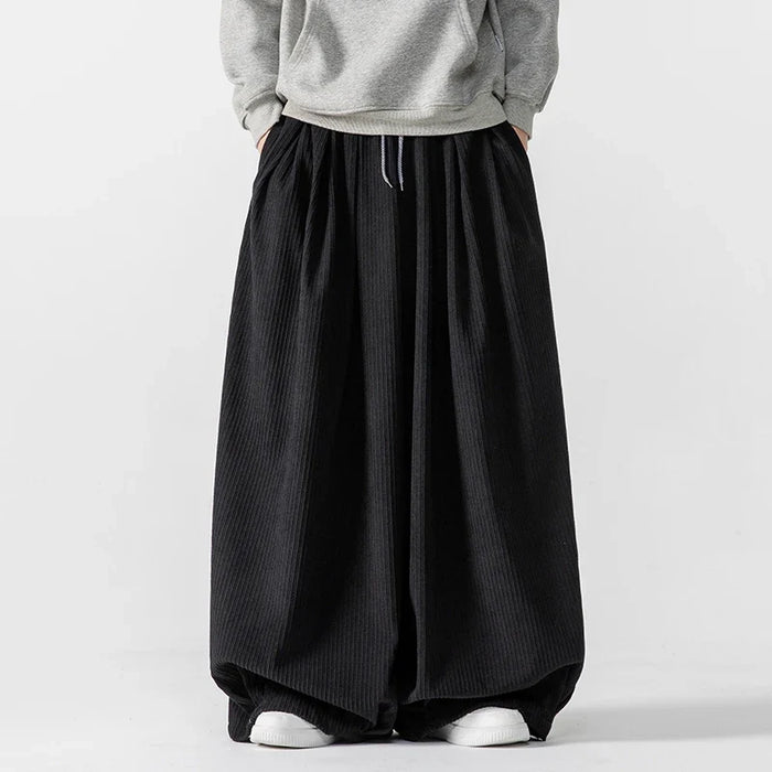 Aidrani unisex corduroy straatbroek - ontspannen en stijlvol