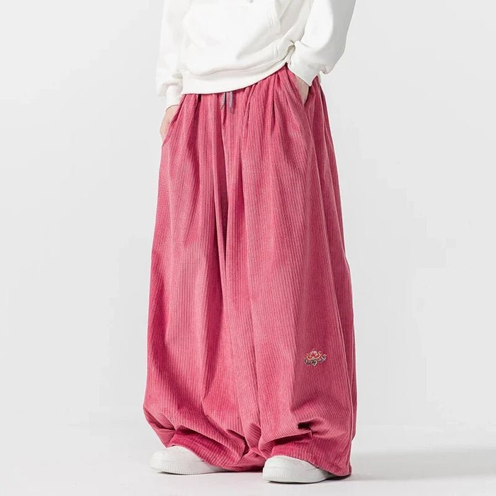 Aidrani unisex corduroy straatbroek - ontspannen en stijlvol
