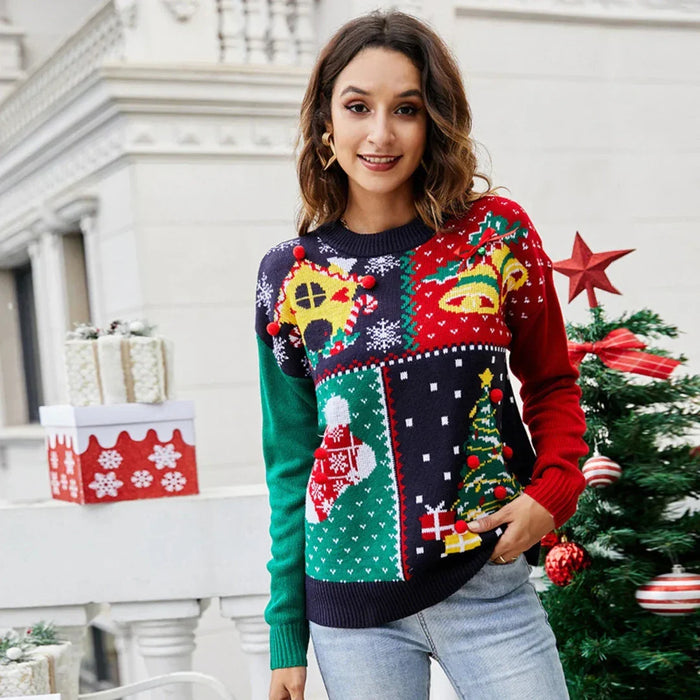 Valerie - Kersttrui met Ronde Hals