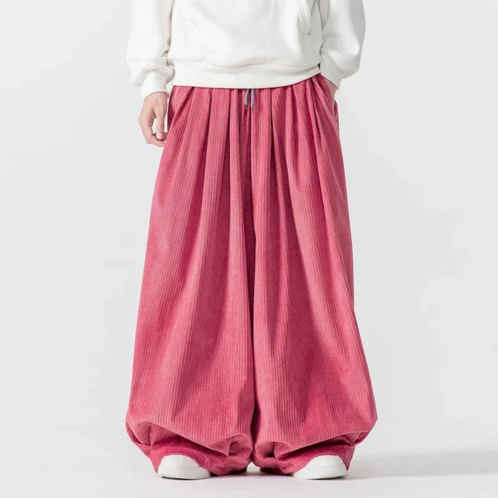 Aidrani unisex corduroy straatbroek - ontspannen en stijlvol