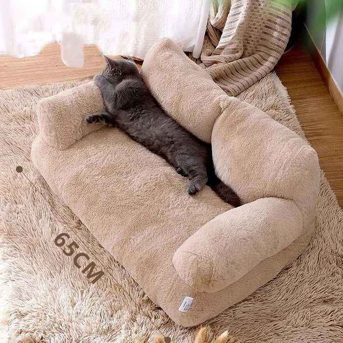 ComfortCuddle | Kattenbank | Zachte Pluche | Ademend Ontwerp | Anti-Slip Onderkant