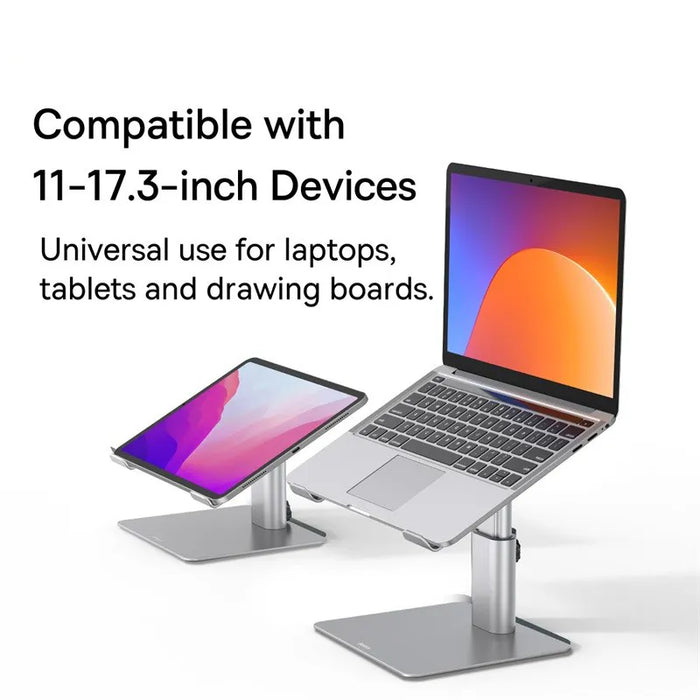 ElevateMate | Verstelbare Aluminium Laptopstandaard | Stijlvol & Ergonomisch Ontwerp! | Verrijk Jouw Werkruimte