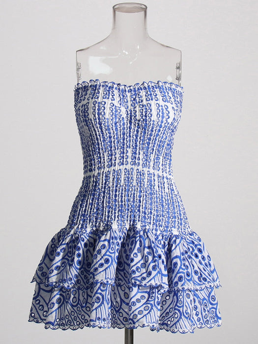 Solvella strapless mini-jurk - Stijlvolle strapless mini-jurk