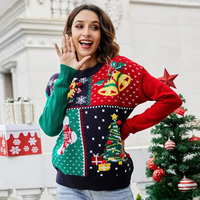 Valerie - Kersttrui met Ronde Hals