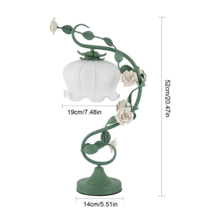 Flora - Artistieke bloemenbureaulamp met natuurthema en charme | Perfect om te lezen en te ontspannen