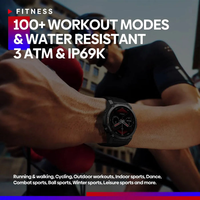 Vibe7 Pro | Premium Stemoproep Smartwatch | 1.43'' Ultra HD AMOLED Display
