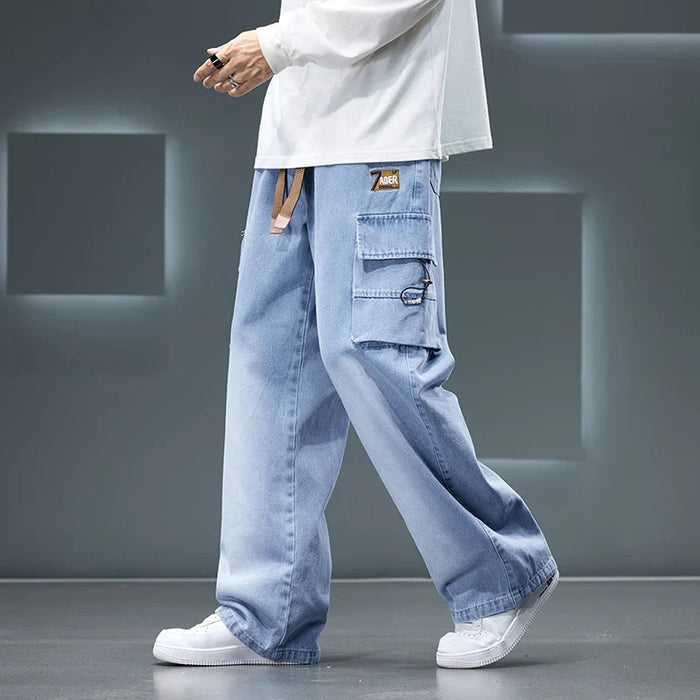 Denvara cargojeans met wijde pijpen voor heren voor casual comfort