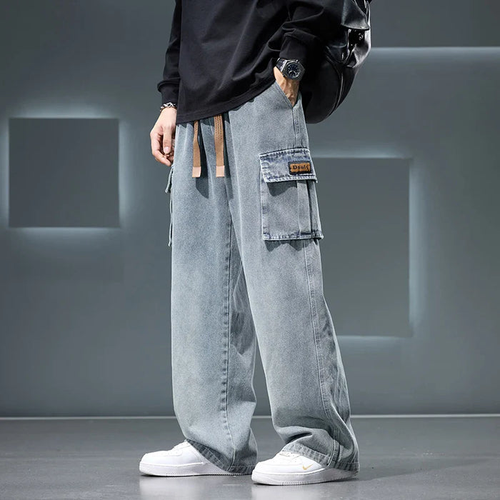Denvara cargojeans met wijde pijpen voor heren voor casual comfort