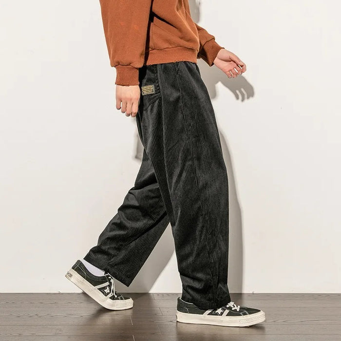 Fenel corduroy pants met relaxte fit en comfortabele