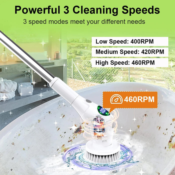 Raugee Powerclean | Elektrische Schoonmaakborstel 8-in-1