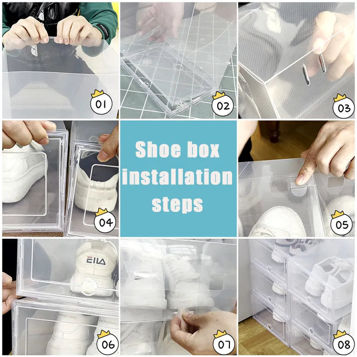 SpaceSaver | Stapelbare Schoenenopbergdozen van Plastic | Optimaliseer je Schoenenruimte