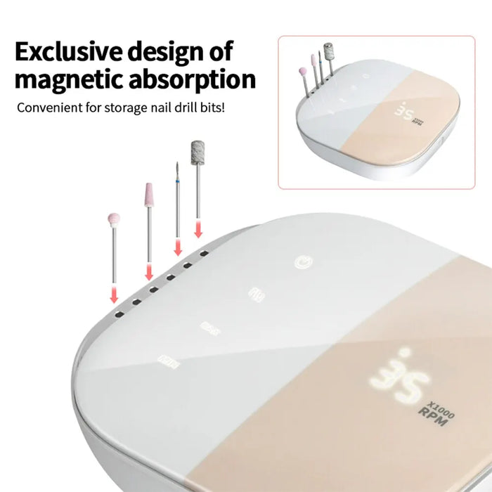 ChicMani | Elektrische Nagelfrees | HD Display | Draagbaar Gemak