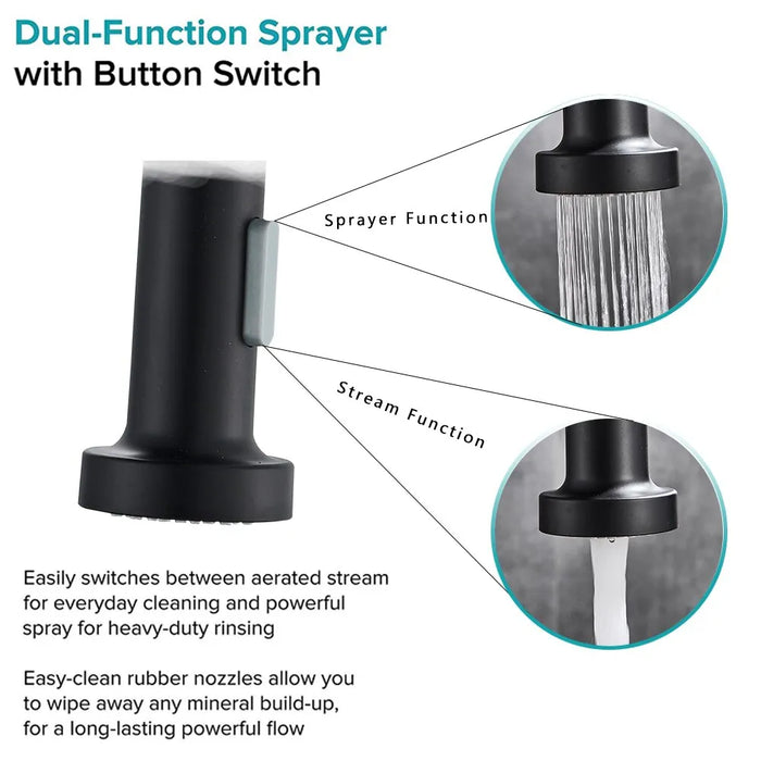 FlexiFlow | Keukenkraan | Dual Modes Nozzle | Eenvoudig te reinigen