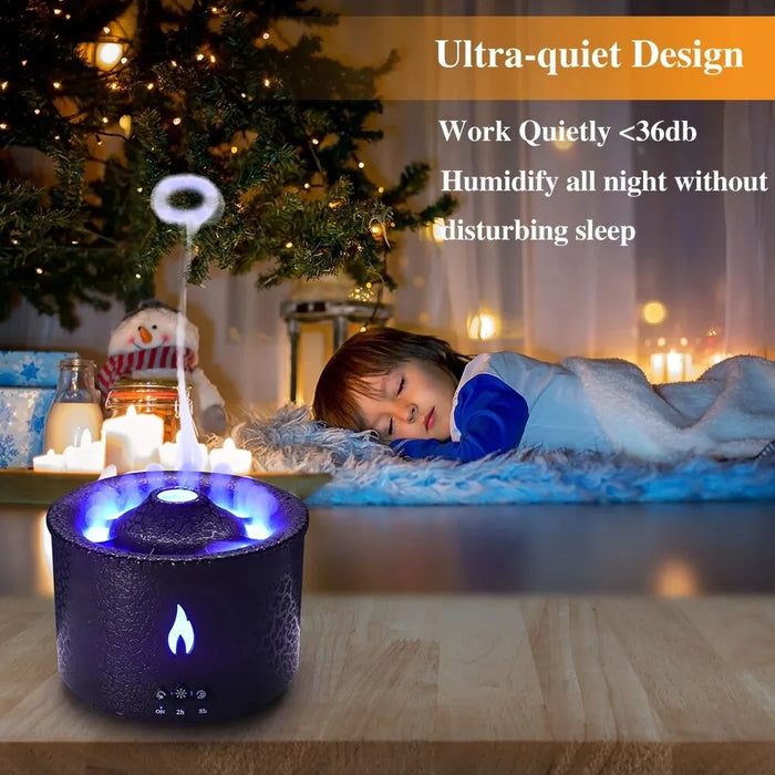 Draagbare Ultrasone Aromatherapie Luchtbevochtiger met Nachtlicht