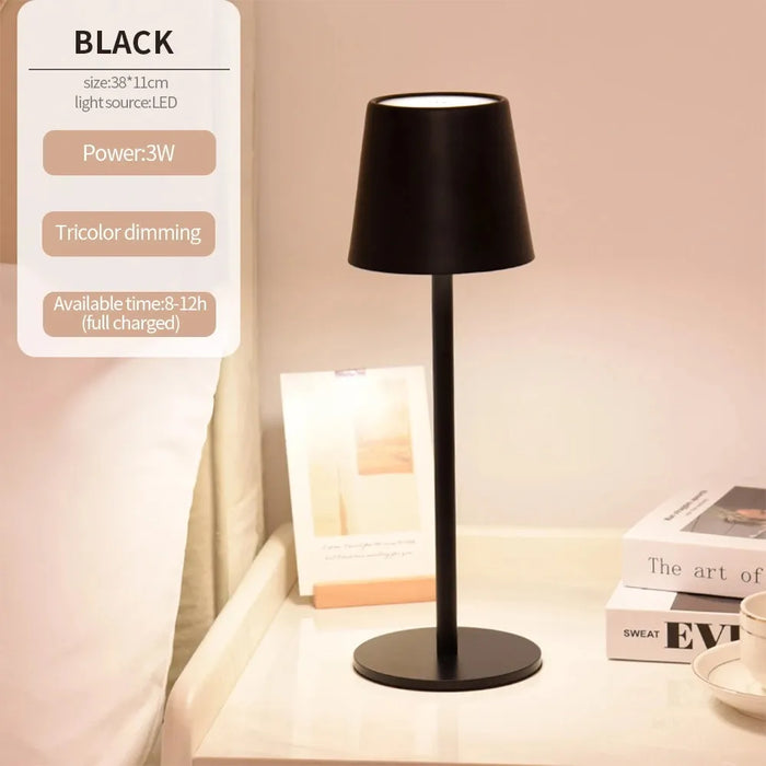 GlowEase | Minimalist LED Tafellamp | Touch Bediening | USB Oplaadbaar