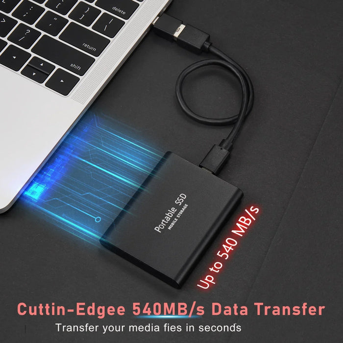 TECHNOLOGIE | Supersnelle Externe SSD 2TB | Mini SSD | High-Speed Opslag voor Laptop en PC