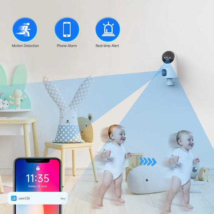 SecurePro WiFi Camera | 3MP Resolutie | Kleuren Nachtzicht | Tweeweg Audio