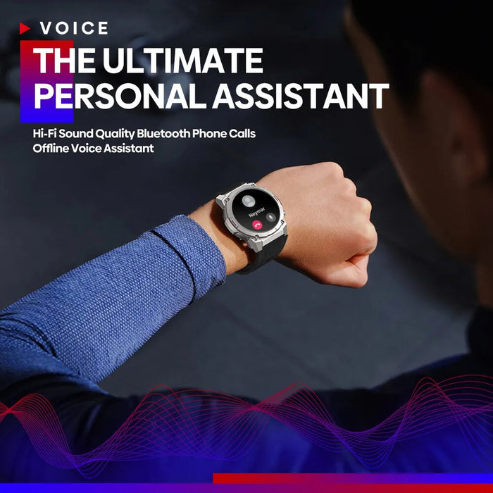 Vibe7 Pro | Premium Stemoproep Smartwatch | 1.43'' Ultra HD AMOLED Display