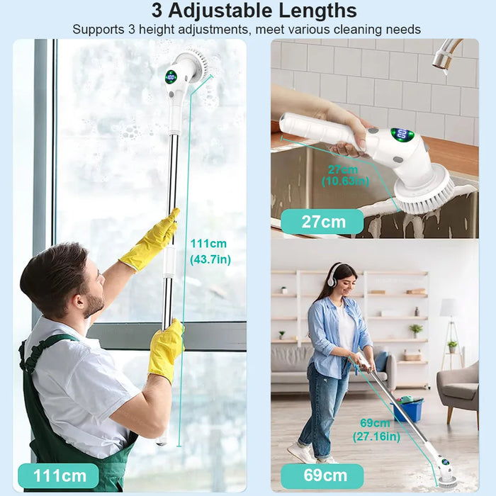 Raugee Powerclean | Elektrische Schoonmaakborstel 8-in-1