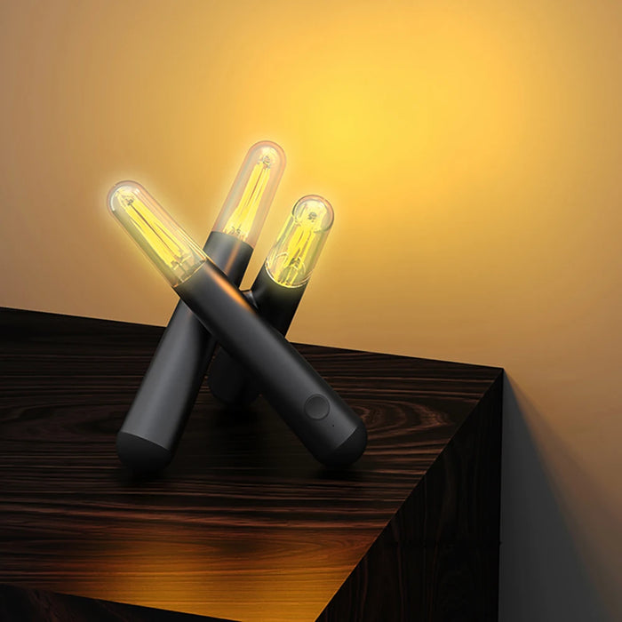 AmbianceMatch | Draagbare LED Sfeerlamp | Touch Dimbaar | Modern Grijs Design