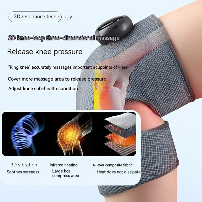 HeatCare Pro | Verwarmende Kniemassage | Draadloos Comfort | CE-gecertificeerd