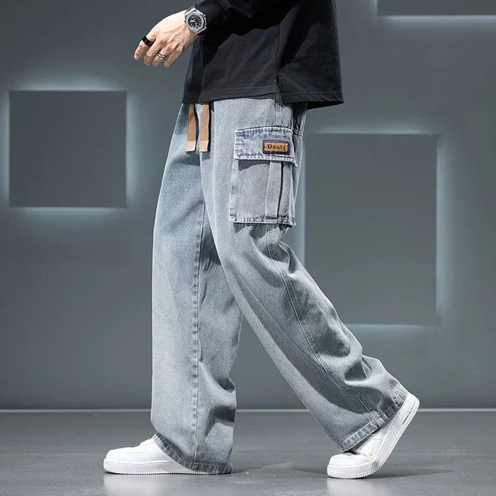 Denvara cargojeans met wijde pijpen voor heren voor casual comfort