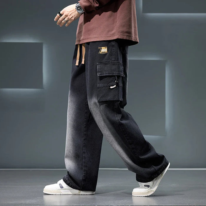 Denvara cargojeans met wijde pijpen voor heren voor casual comfort