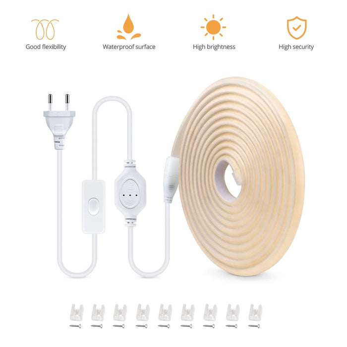 BrillianceGlo | 220V COB LED Strip | Waterdicht en Verstelbaar | DIY Verlichting