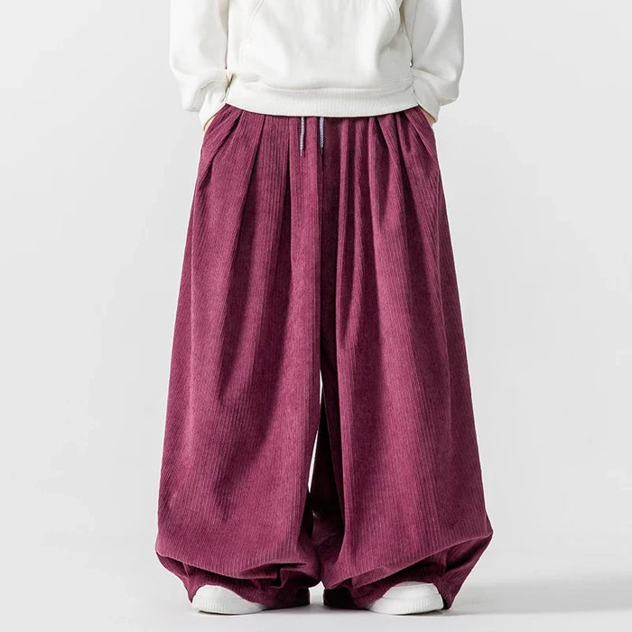Aidrani unisex corduroy straatbroek - ontspannen en stijlvol