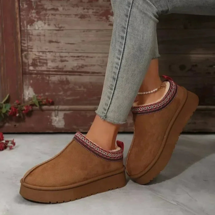 VELVERA Dames Chelsea Boots met warme stijlvolle voering