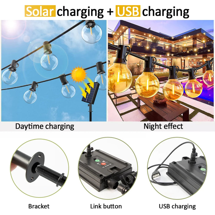 SolarLights | Terrasverlichting | Lichtslinger | Zorgeloos Genieten van Warmte en Licht