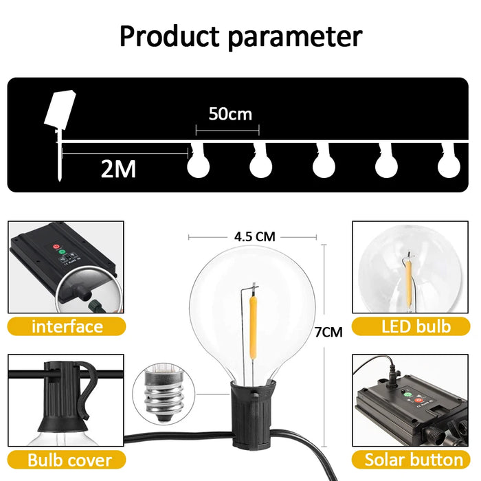 SolarLights | Terrasverlichting | Lichtslinger | Zorgeloos Genieten van Warmte en Licht