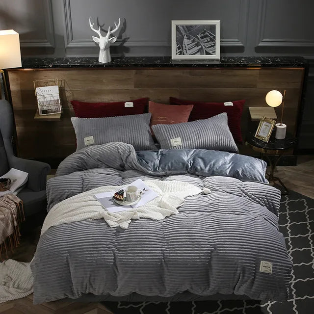 Luxueuze Velours Duvet Cover | Winterdekbedovertrek | Ongekende Warmte | Stijlvol en Comfortabel