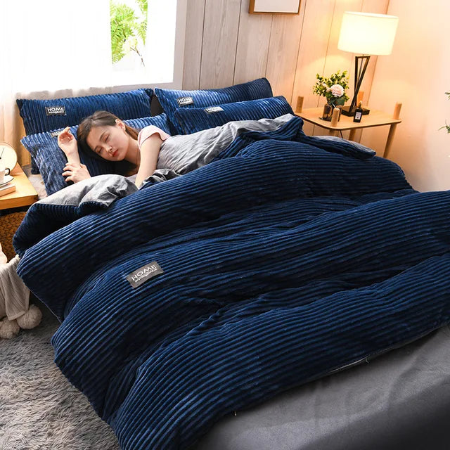 Luxueuze Velours Duvet Cover | Winterdekbedovertrek | Ongekende Warmte | Stijlvol en Comfortabel