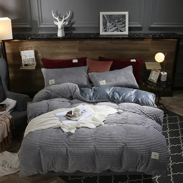 Luxueuze Velours Duvet Cover | Winterdekbedovertrek | Ongekende Warmte | Stijlvol en Comfortabel